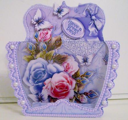 3D Acetate Window Roses and Butterflies by Pam Stubley