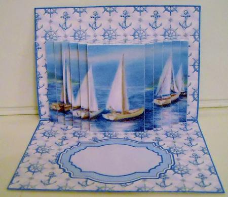 Pop Up Scene Boats 3D Card Kit by Pam Stubley
