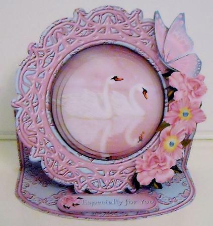 Swan Lake Framed Easel Card Mini Kit by Pam Stubley