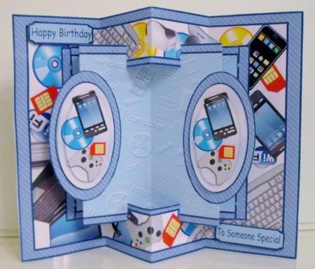 3D Double Concertina Pop-out  by Pam Stubley