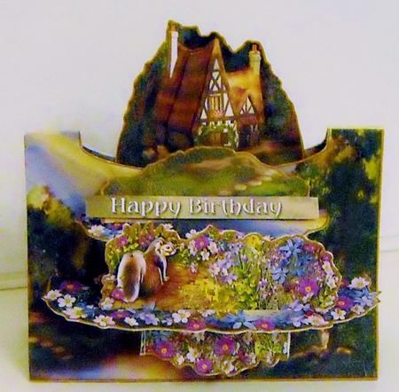 3D Card Kit Twin Table Cottage in the Country by Pam Stubley