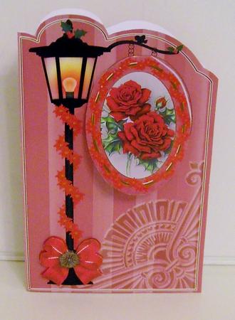 Red Roses 3D Opening Sign Card Mini Kit by Pam Stubley