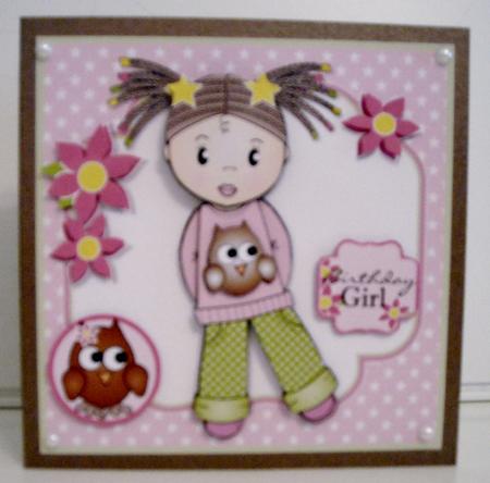Jada with Owl Jumper Topper Mini Kit by Pam Stubley