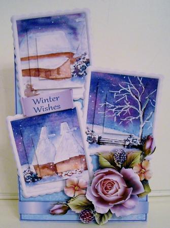 Picture Frames Mini-kit - Winter Rose by Pam Stubley