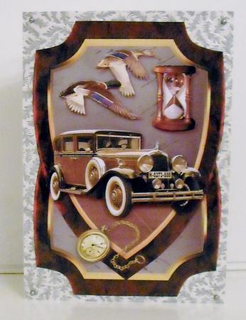 Male Card Plaque 2 by Pam Stubley