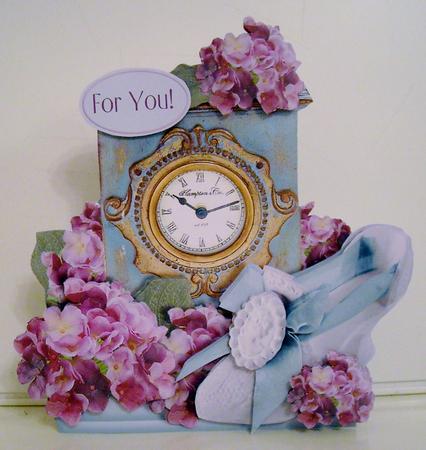 Shaped Card Mini-kit - Hydrangea Time by Pam Stubley