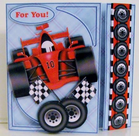 Offset Gatefold Card Kit - Formula One by Pam Stubley