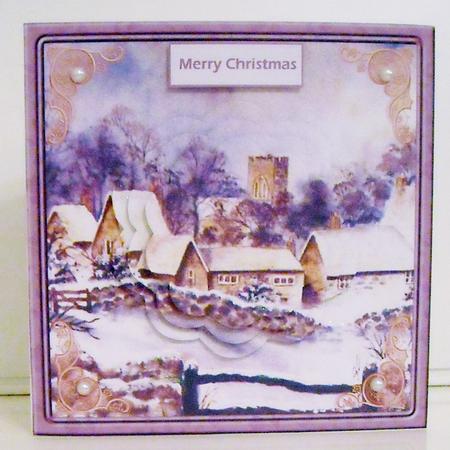 Cotswold Village Card with Petal Stacker by Pam Stubley