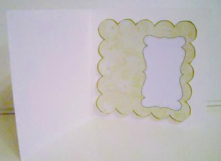Cream Apple Blossom Plain 8in Scallop Insert Panel by Pam Stubley