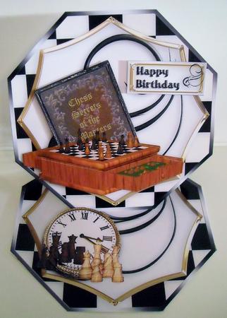 Chess Octagonal Easel Mini Kit by Pam Stubley