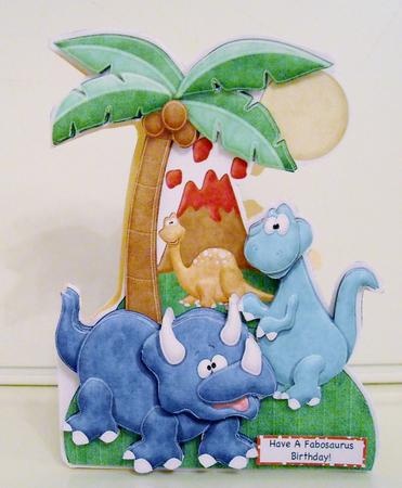 Dino Fun -  Shaped Card Mini Kit by Pam Stubley