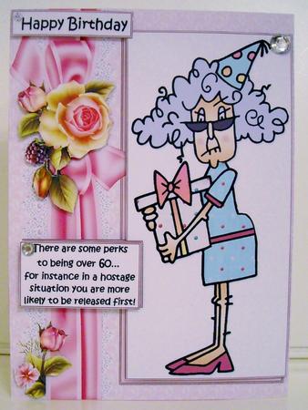 Stella the Perks of Being Over 60 Quick Card by Pam Stubley