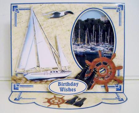 C-thru Easel 3D Card Kit - Sailing by Pam Stubley