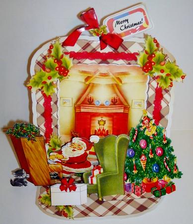 Giant Easel Tableau Card Kit - Good Old Fashioned Christmas by Pam Stubley