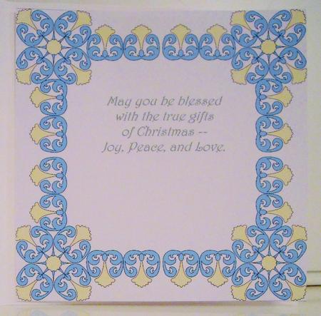 8x8 Christmas Greeting Insert 39 by Pam Stubley