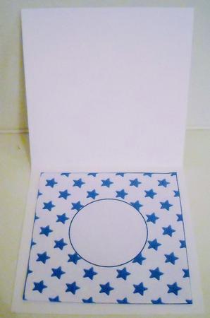 Birthday Star Blue Insert 8x8 by Pam Stubley
