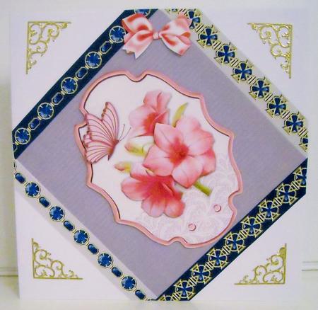 Sapphire & Gold Digital Ribbons by Pam Stubley