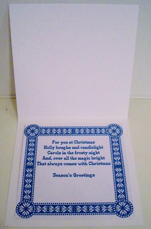 8x8 Christmas Greeting Insert 12 by Pam Stubley