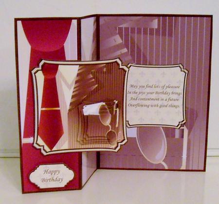 Trendy Business Man Fold Back Card Mini Kit by Pam Stubley