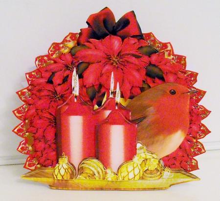 Beautiful Christmas Decorations Shaped Card Kit by Pam Stubley