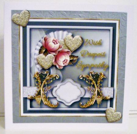 Sympathy Elegance Card Topper 1 by Pam Stubley
