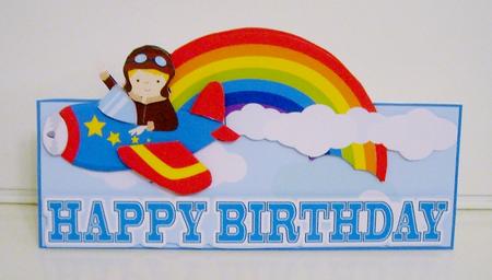 Chox Away Aeroplane Dl Children's Mini Birthday Kit by Pam Stubley