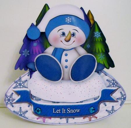 Snow Babies Blue Rocker by Pam Stubley