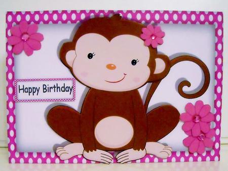 Cute Brown Monkey by Pam Stubley