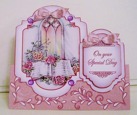 Wedding Book Large Fancy Stand Up Card N Envelope Kit by Pam Stubley