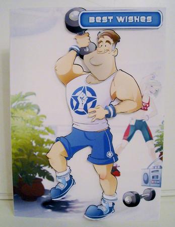 Get Fit Dude (blue) by Pam Stubley