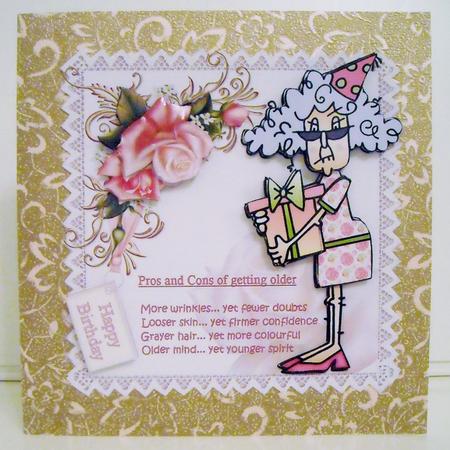 8x8 Stella Pros and Cons of Getting Older Mini Kit by Pam Stubley