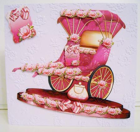 Decorative Trolley Ride with Roses by Pam Stubley