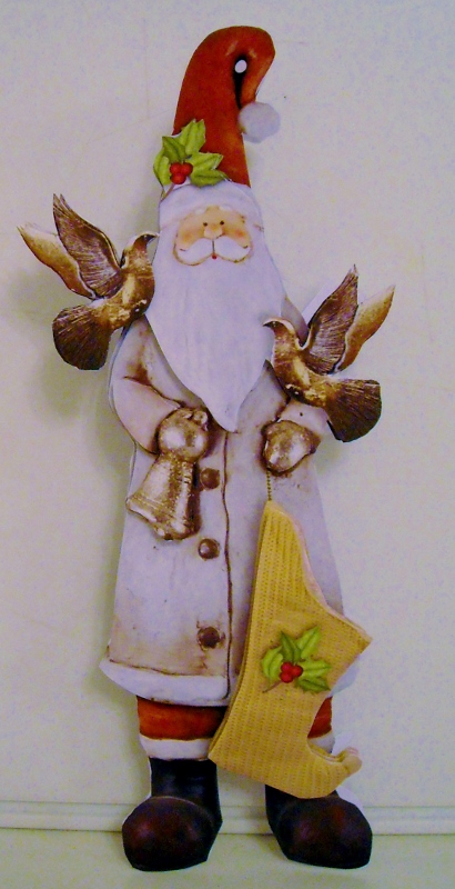 Shaped Card Mini-kit - Bird Santa by Pam Stubley