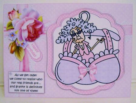 Stella Knows Who Her Friends Are Quick Card by Pam Stubley
