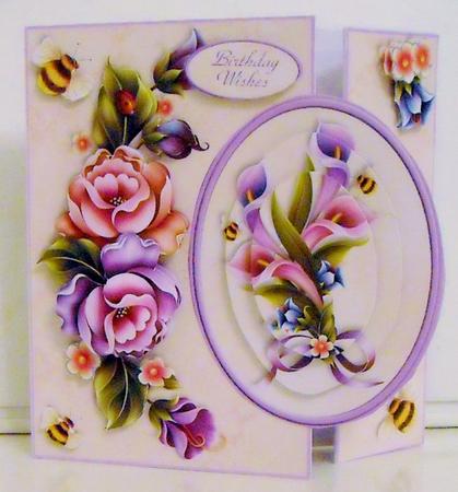 Gatefold Mini Kit - Flowers & Bumble Bees by Pam Stubley