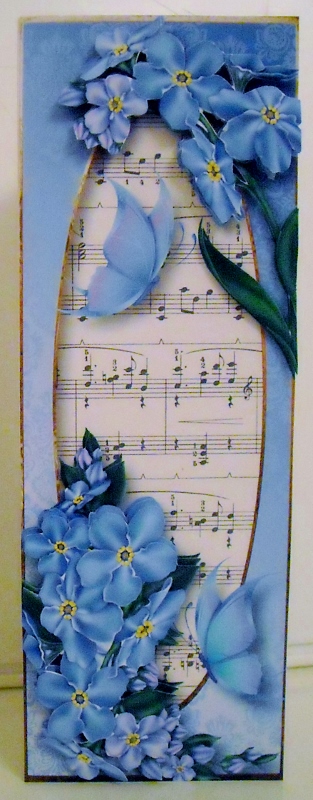 Fabulous Forget Me Nots Large Dl by Pam Stubley