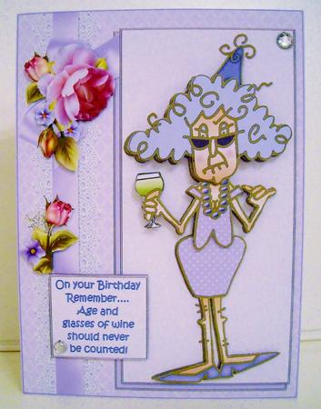 Stella Age and Glasses of Wine by Pam Stubley