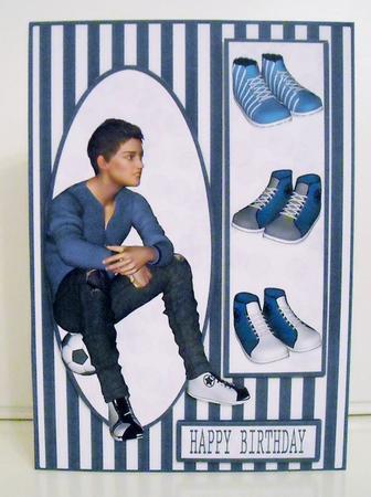 Teen Boy 5 Brown Hair by Pam Stubley