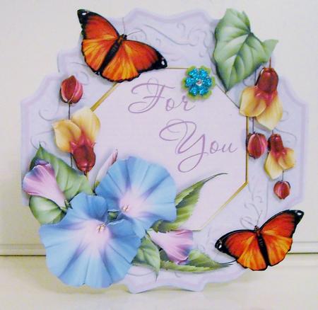 Spring Posies 7x7 Tent Card - Glorious Morning by Pam Stubley