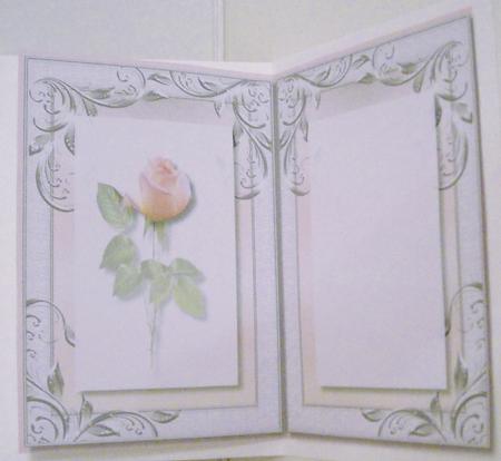Incert Lovely Pink Rose  by Pam Stubley