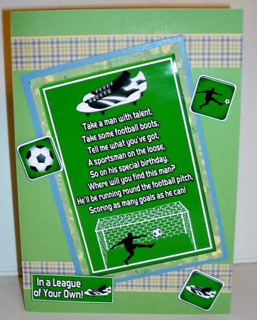 Football and Rugby Verse Toppers by Pam Stubley