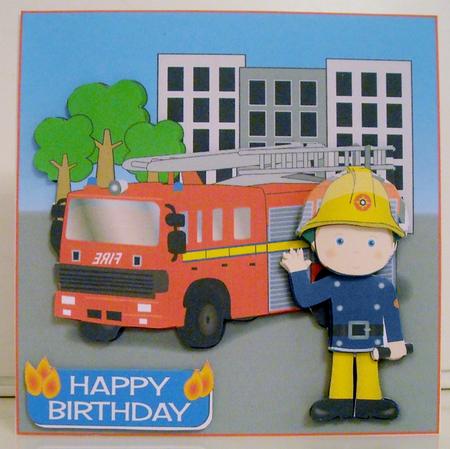 Fireman Fred Son 30th Mini Kit by Pam Stubley