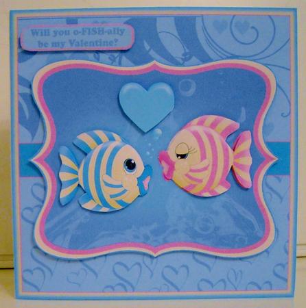 O-fish-ally Valentine's Greeting Card Mini Kit by Pam Stubley