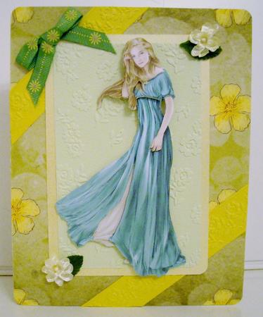 Lady Guinevere Decoupage Sheet (aqua) by Pam Stubley
