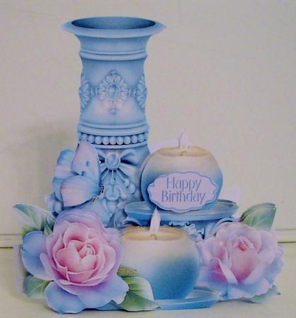 Pretty Things Shaped Card Mini-kit - Silken Candle-light by Pam Stubley