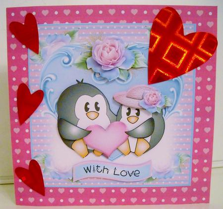 Valentine Penguins Mini Kit by Pam Stubley