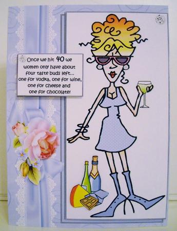 Rita and Her Taste Buds at 40 Quick Card by Pam Stubley