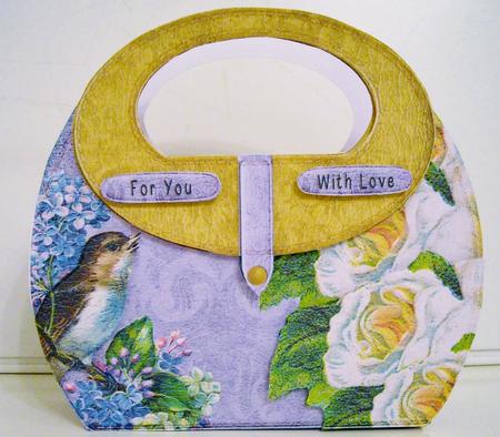 A Little Bird Handbag-card or -box 103 by Pam Stubley