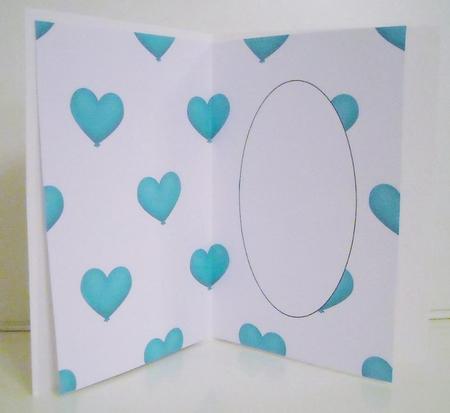 Heart Balloon Teal Insert by Pam Stubley