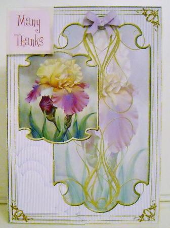 Majestic Iris Card Topper 1 by Pam Stubley